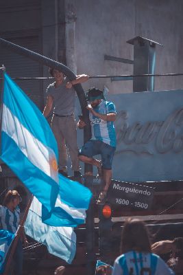 Impresionantes festejos por el triunfo de la Selección Nacional de Fútbol Argentina