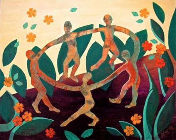 Cumplió 27 años el ciclo de encuentros mensuales  de Danzas Circulares de Parque Avellaneda 